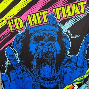 Big League I'd Hit That Graphic T-Shirt Softball Jersey Style‎ Men's Size Large